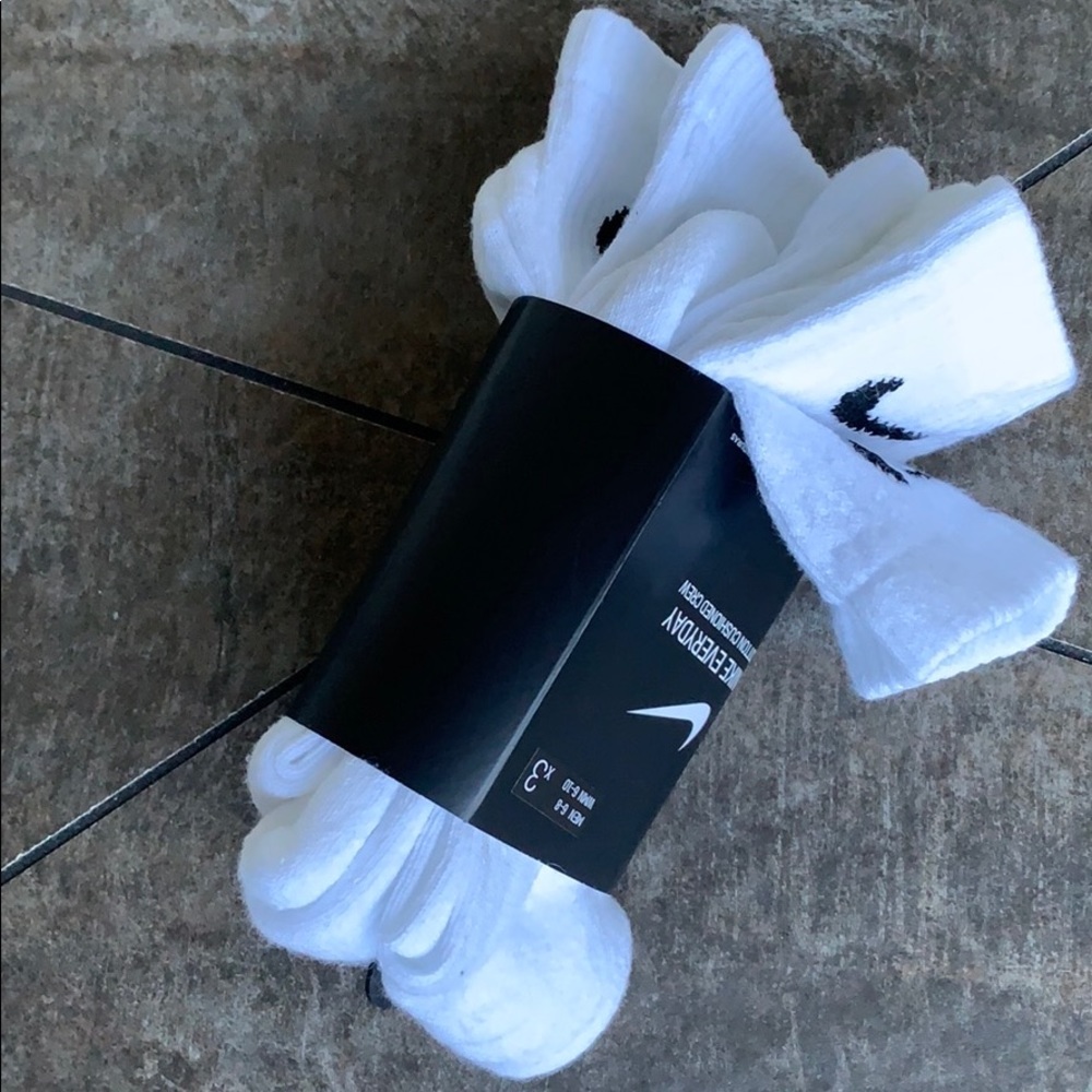 NIKE EVERYDAY COTTON CUSHIONED CREW men’s 3 pairs socks set - Picture 6 of 16